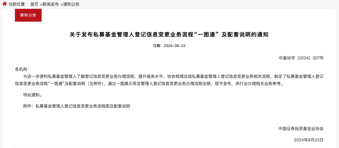 中基协发布关于私募登记备案的两大通知