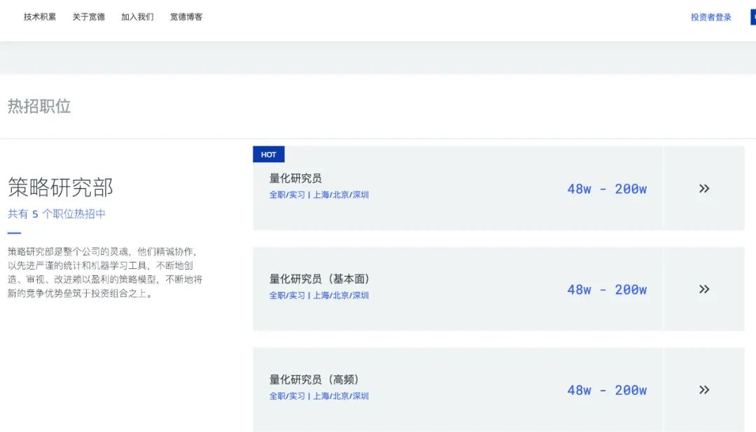 量化私募的春季人才招聘有哪些看点?